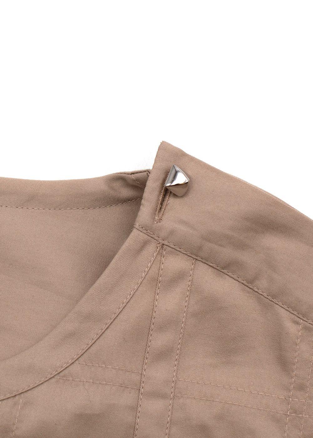Hermes Beige Studded Cotton Tunic