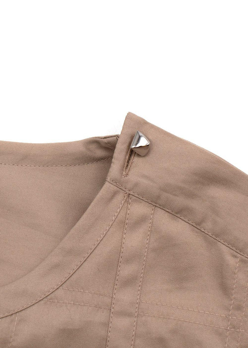 Hermes Beige Studded Cotton Tunic