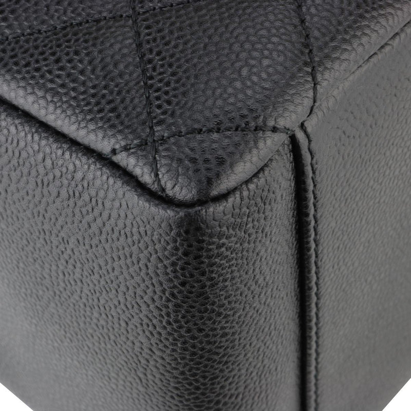 Chanel Black Caviar Leather Grand Shopper Tote