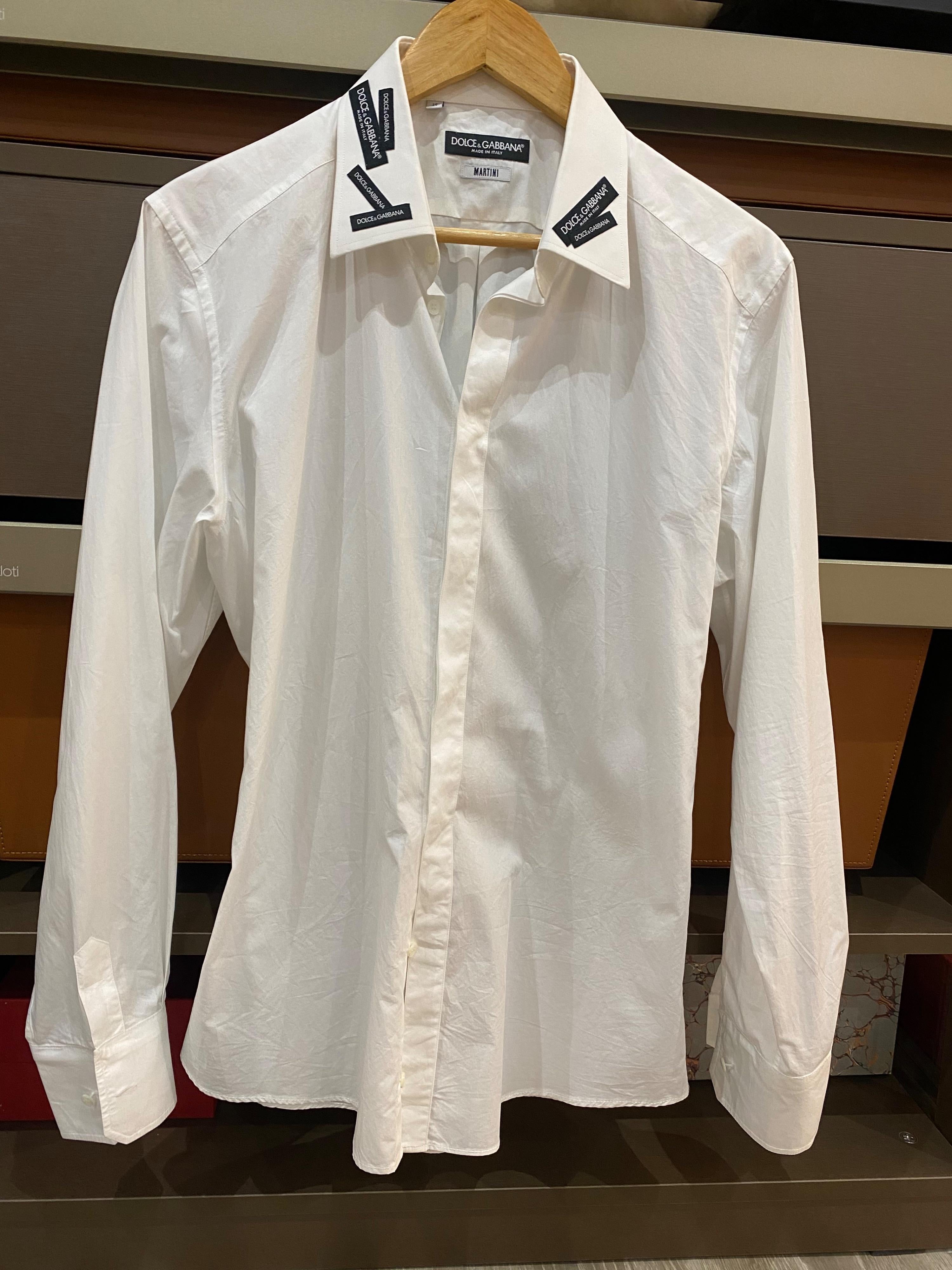 White Cotton Martini Shirt