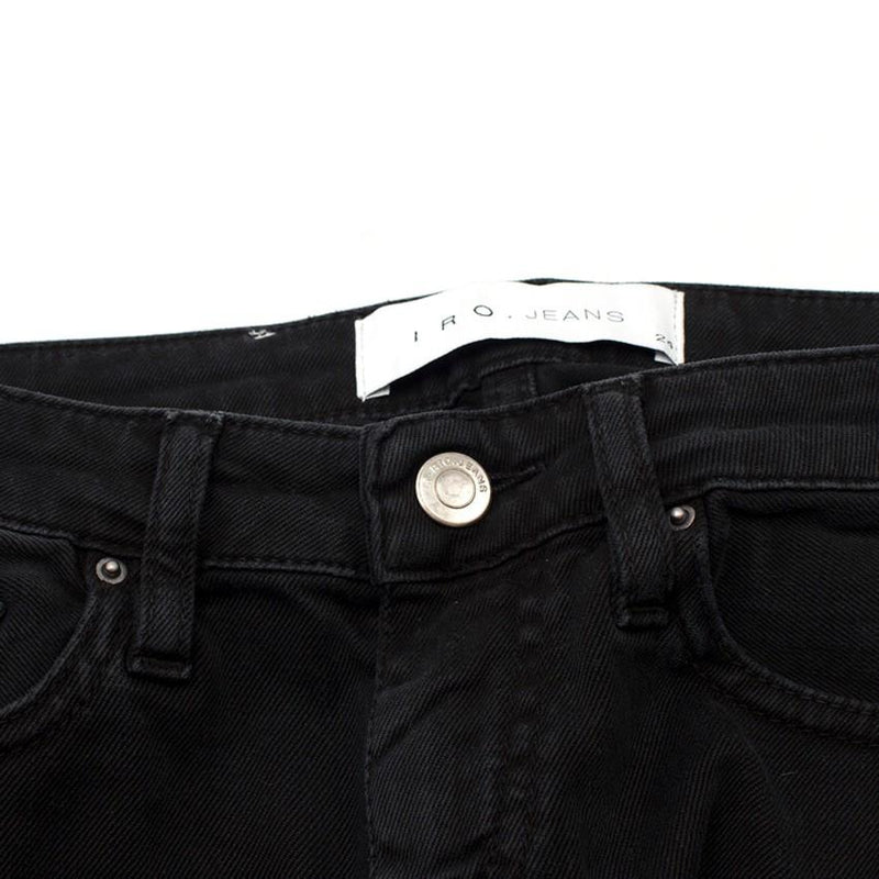 IRO Jarod Ajuste Distressed Black Jeans