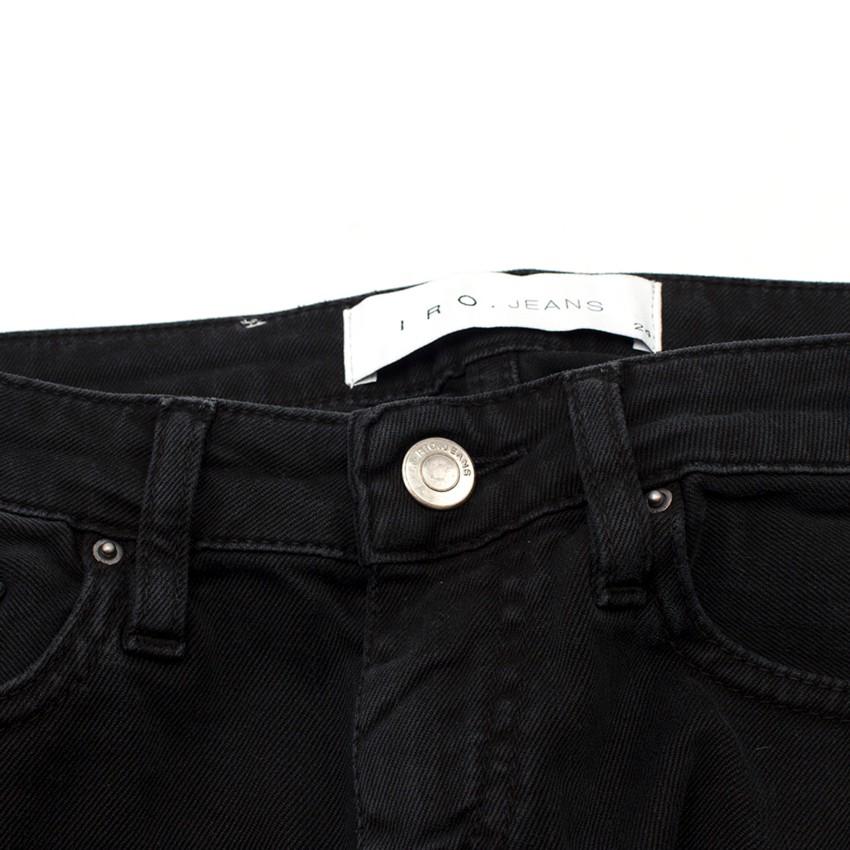 IRO Jarod Ajuste Distressed Black Jeans