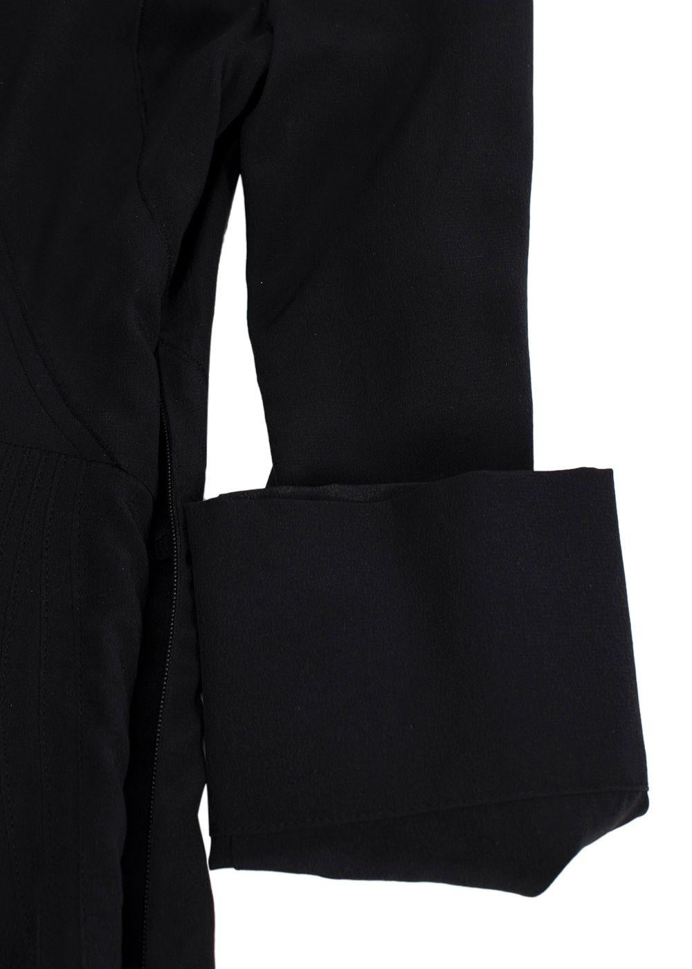 Balenciaga Silk Black Button Blouse