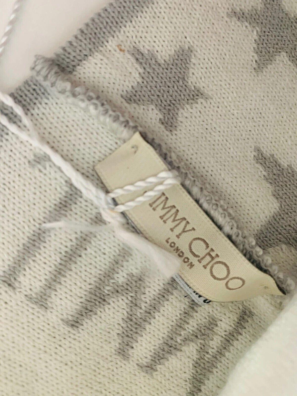 Jimmy Choo Grey Beanie Hat