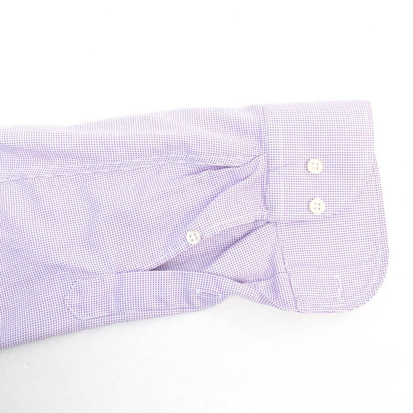 Cerruti 1881 Purple and White Print Shirt