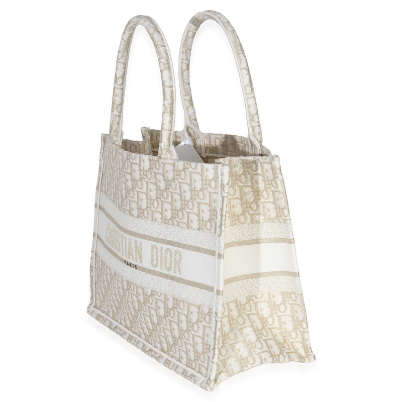 Christian Dior  Oblique Embroidery Medium Book Tote