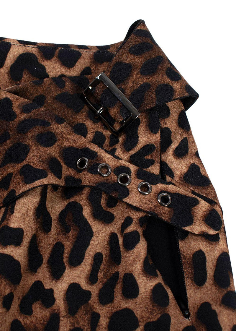 Tom Ford Leopard Print Pencil Skirt