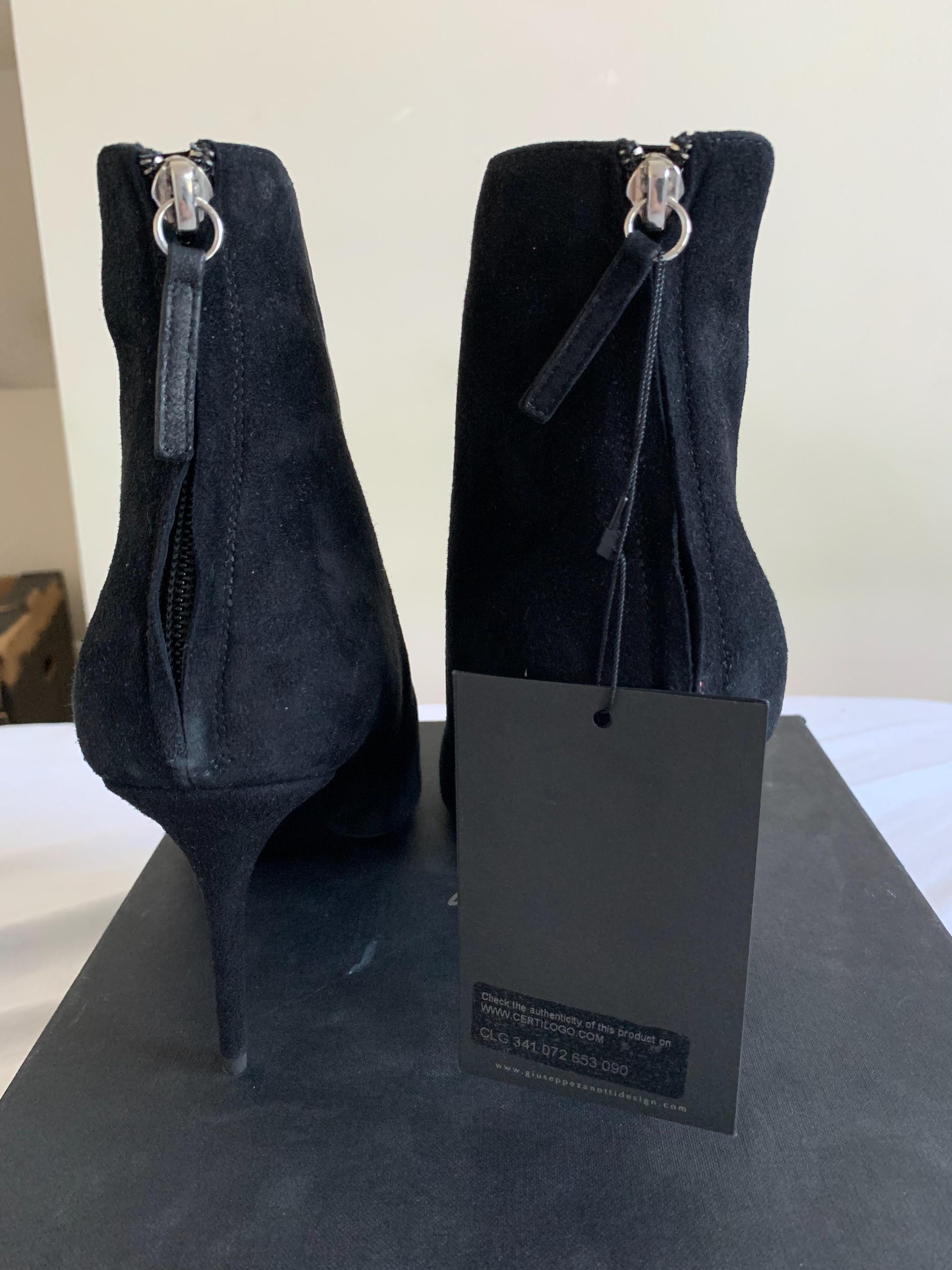 Black Suede Lucrezia Ankle Boots