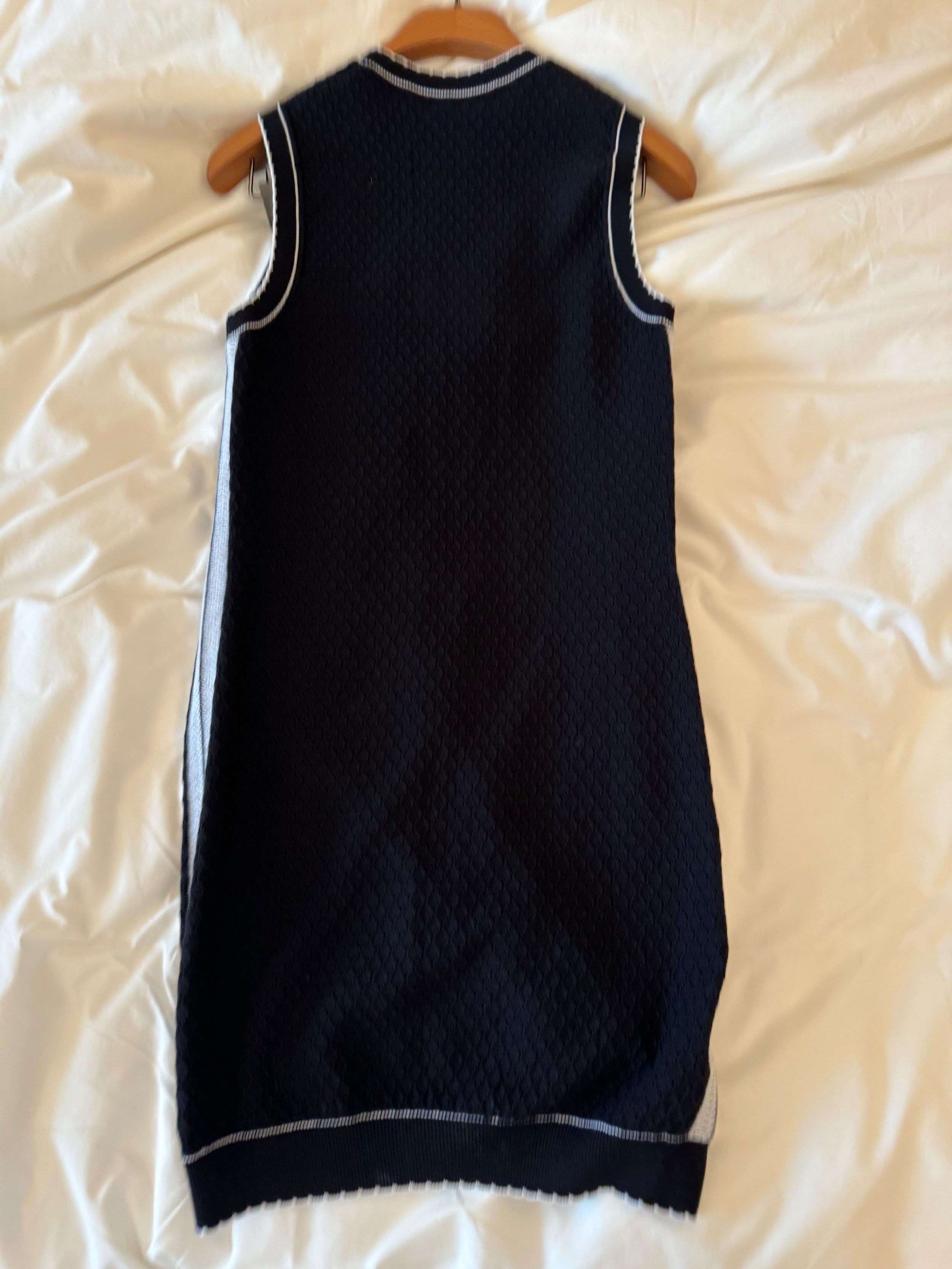 Chanel Black No.5 Embroidered Mini Dress
