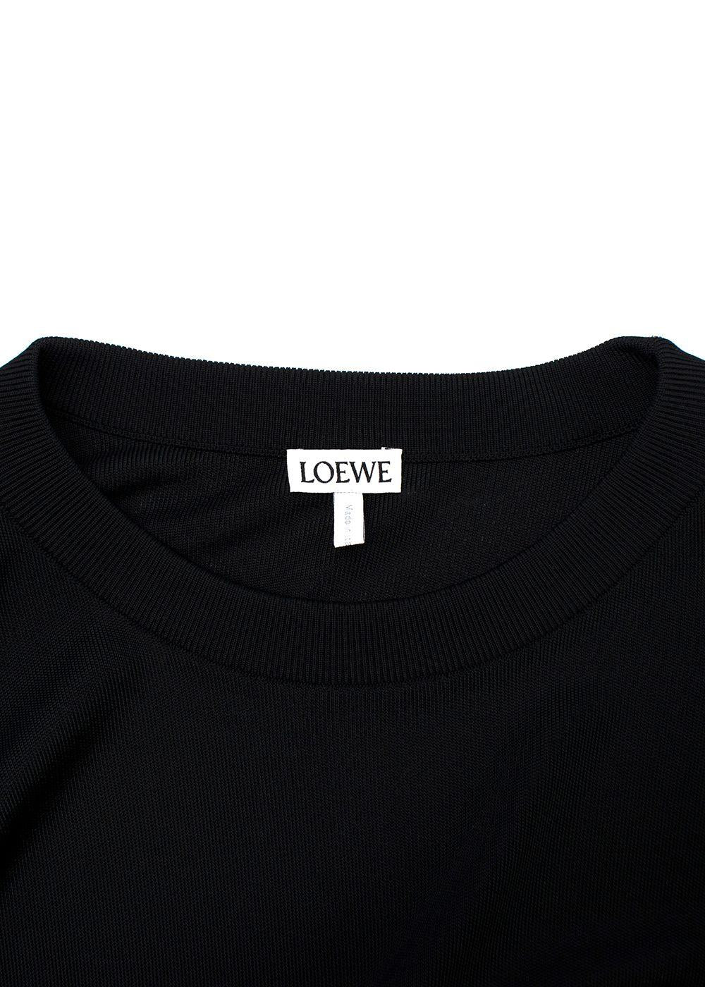 Loewe Black Cut-out Arm Long Sleeve Top