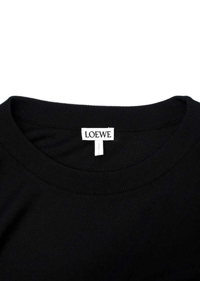 Loewe Black Cut-out Arm Long Sleeve Top