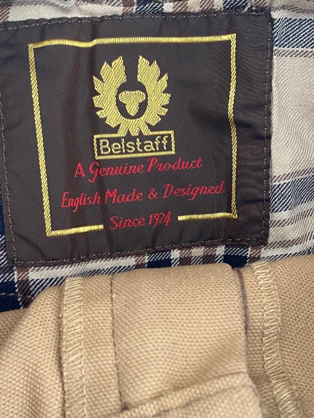 Belstaff beige cotton chino work wear trousers