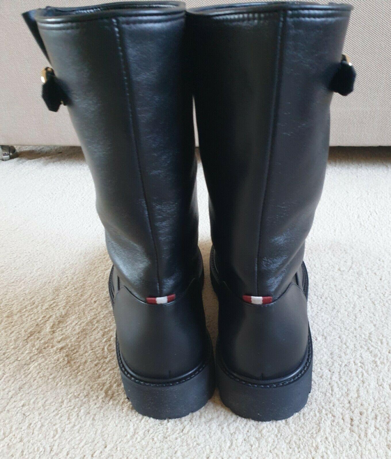 Bally Black Leather Daska Boots