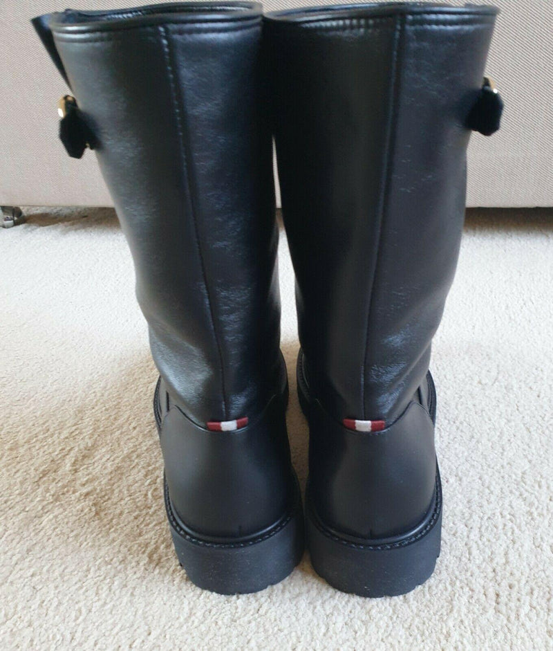 Bally Black Leather Daska Boots