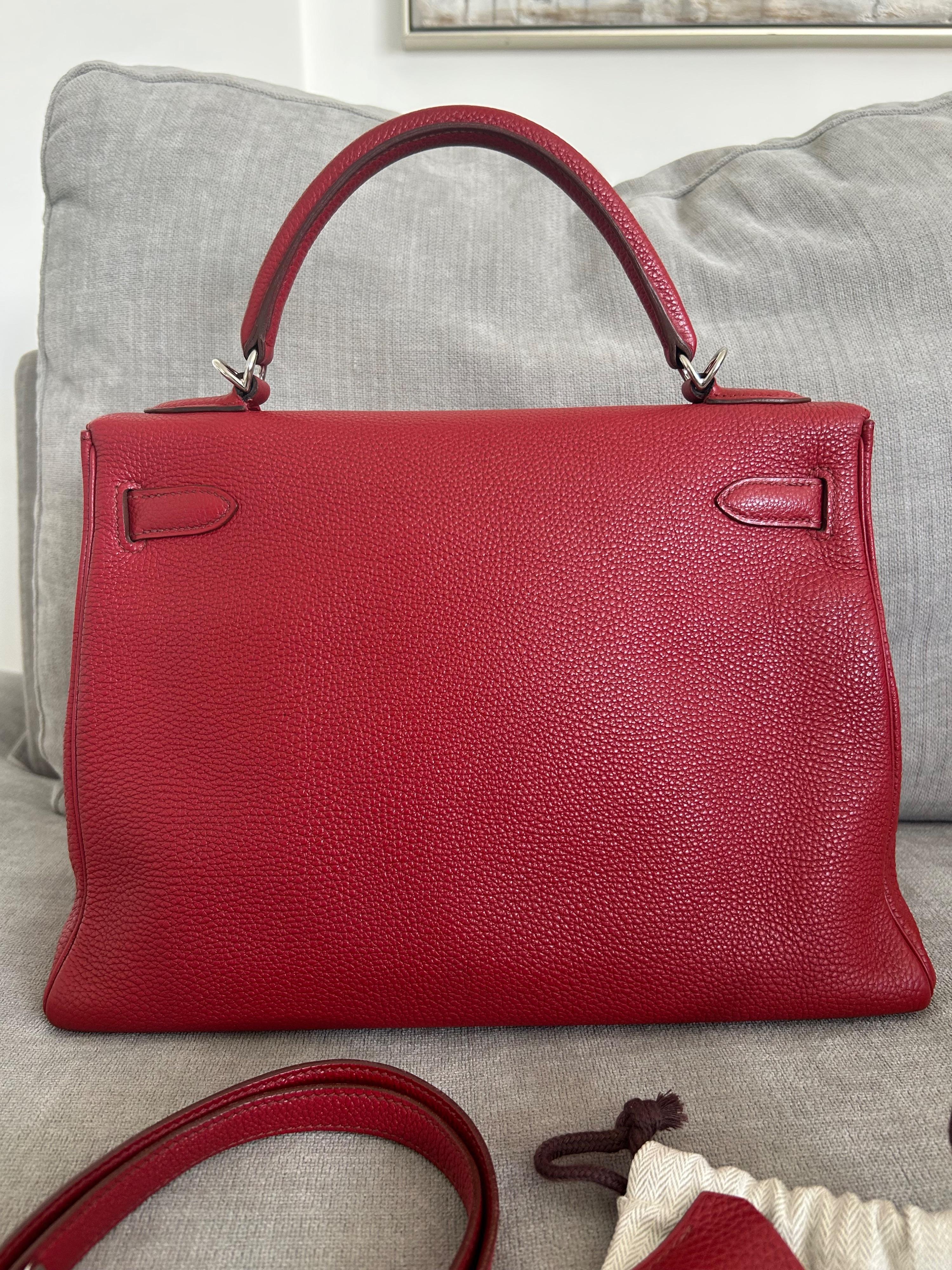 Hermes Rouge Garance Kelly 32cms