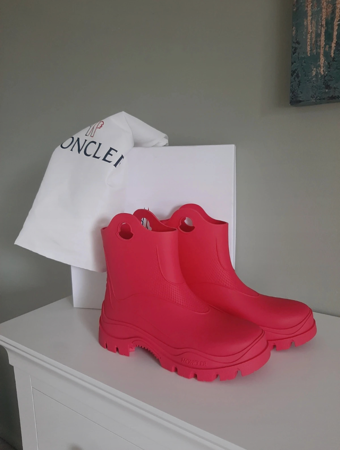 Fuschia Rubber Short Wellies