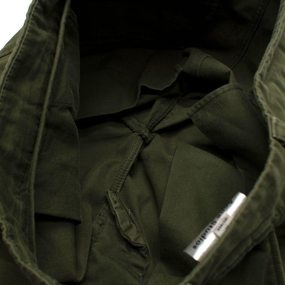 Acne Studios Army Green Trousers