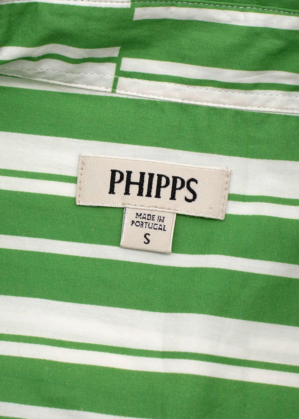 Phipps Tectonic Striped Cotton Poplin Rockhound Shirt