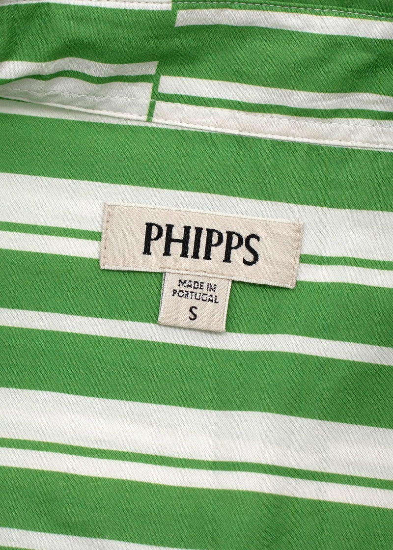 Phipps Tectonic Striped Cotton Poplin Rockhound Shirt