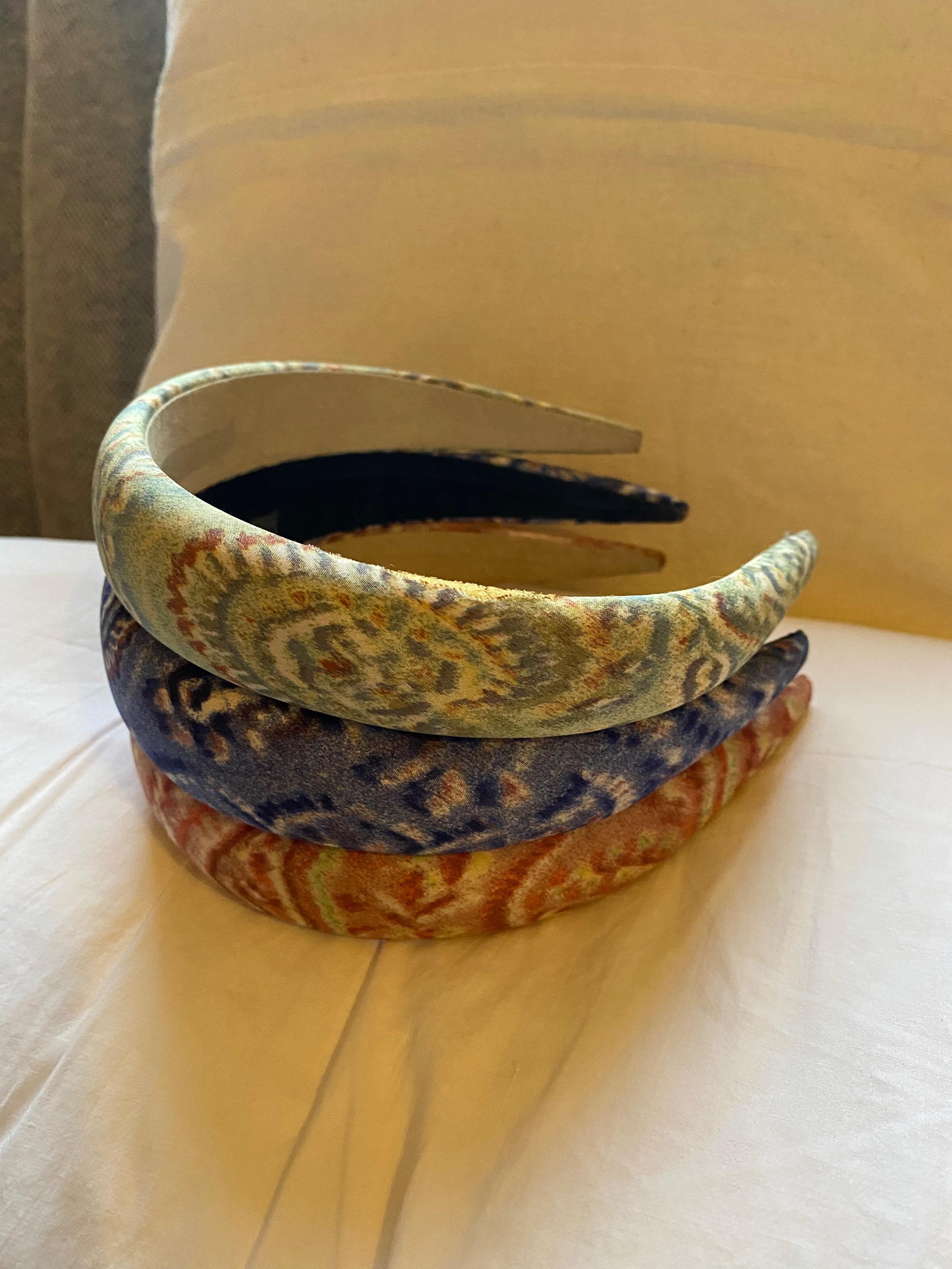 Multicolour Fabric-Covered Padded Headbands