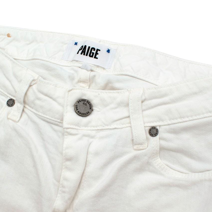Paige White Denim Skyline Ankle Peg Jeans