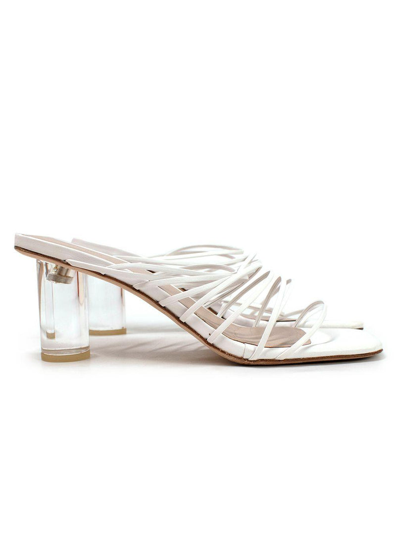 Rejina Pyo White Strappy Mules