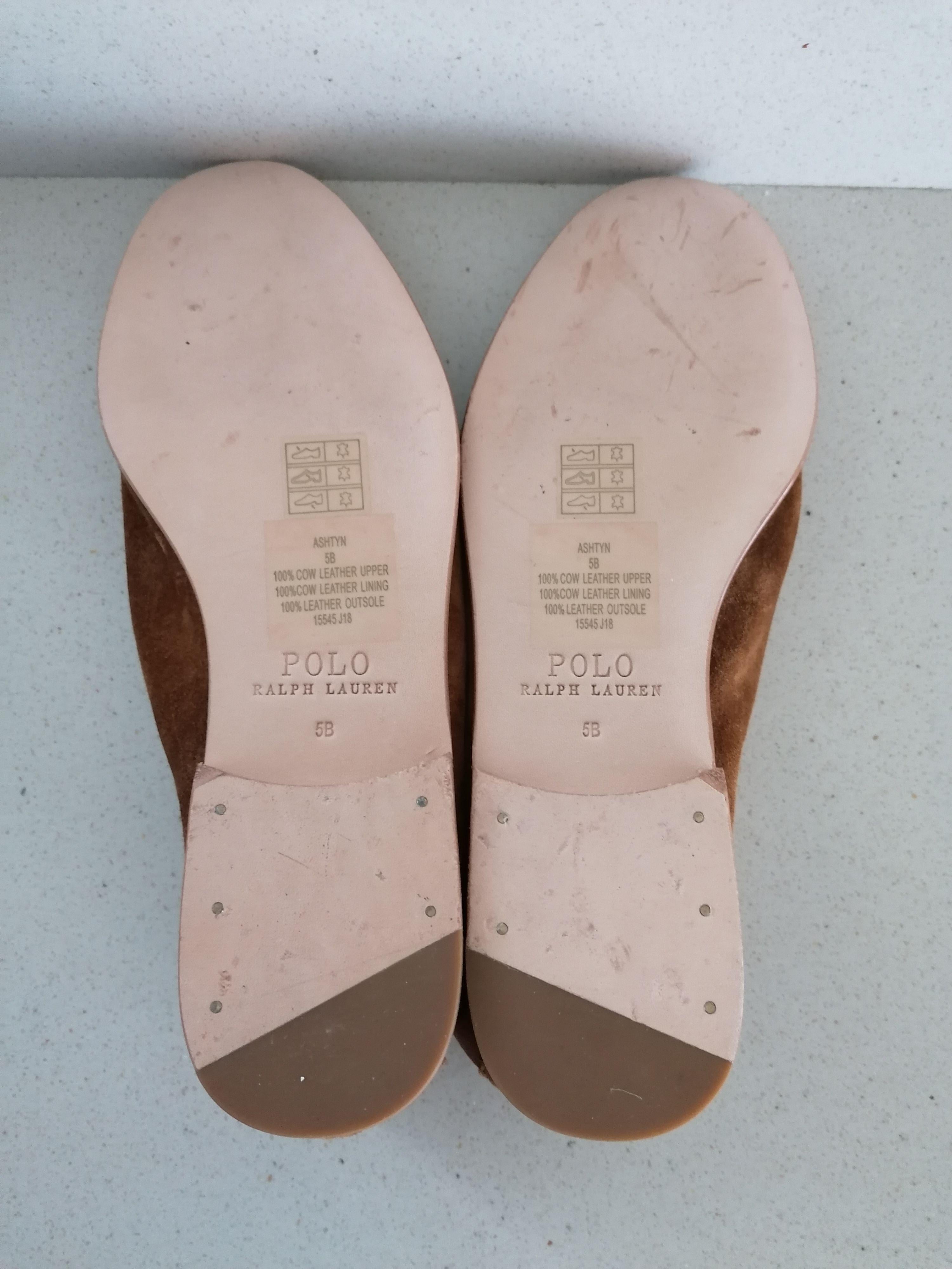 Polo Ralph Lauren Tan Suede Ashtyn Loafers