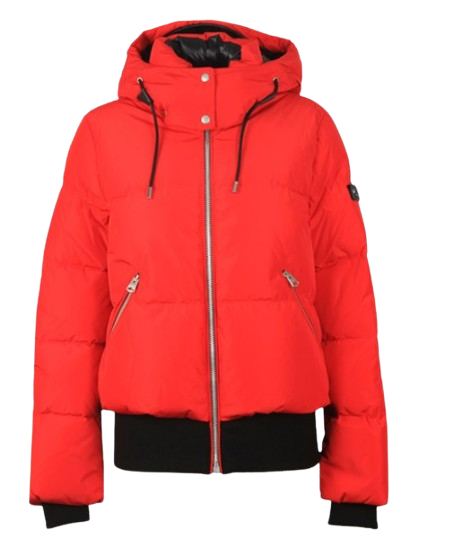 Mackage Red Aubrie Hooded Shell Jacket