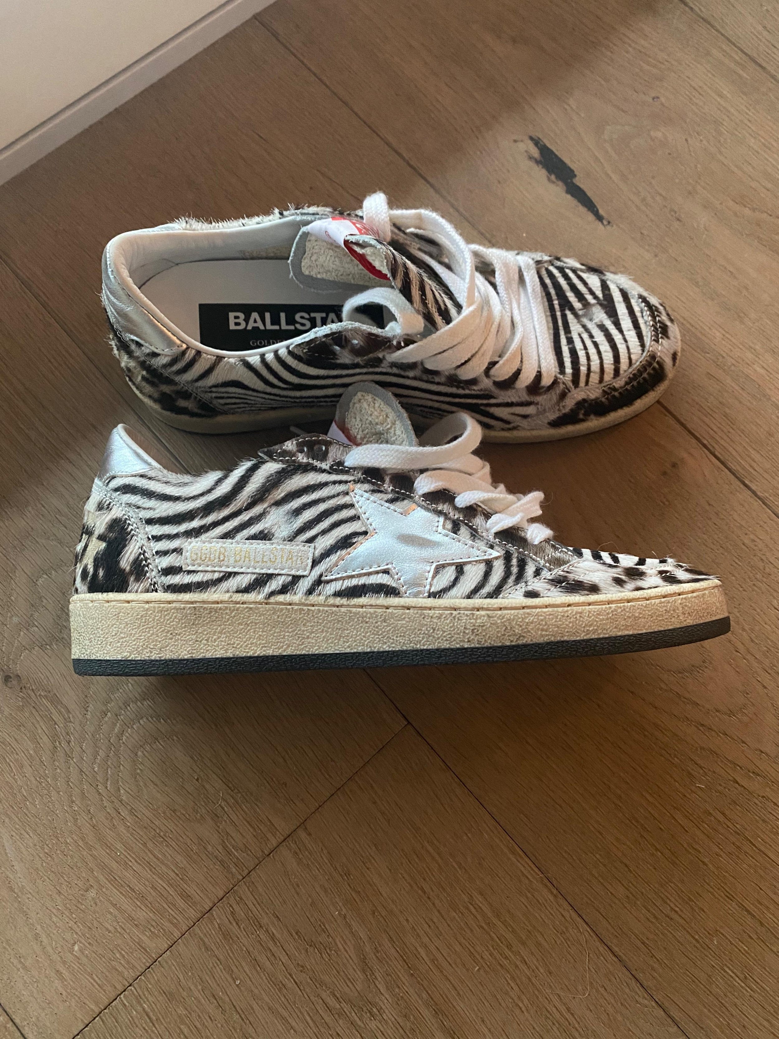 Ballstar Zebra Print Trainers