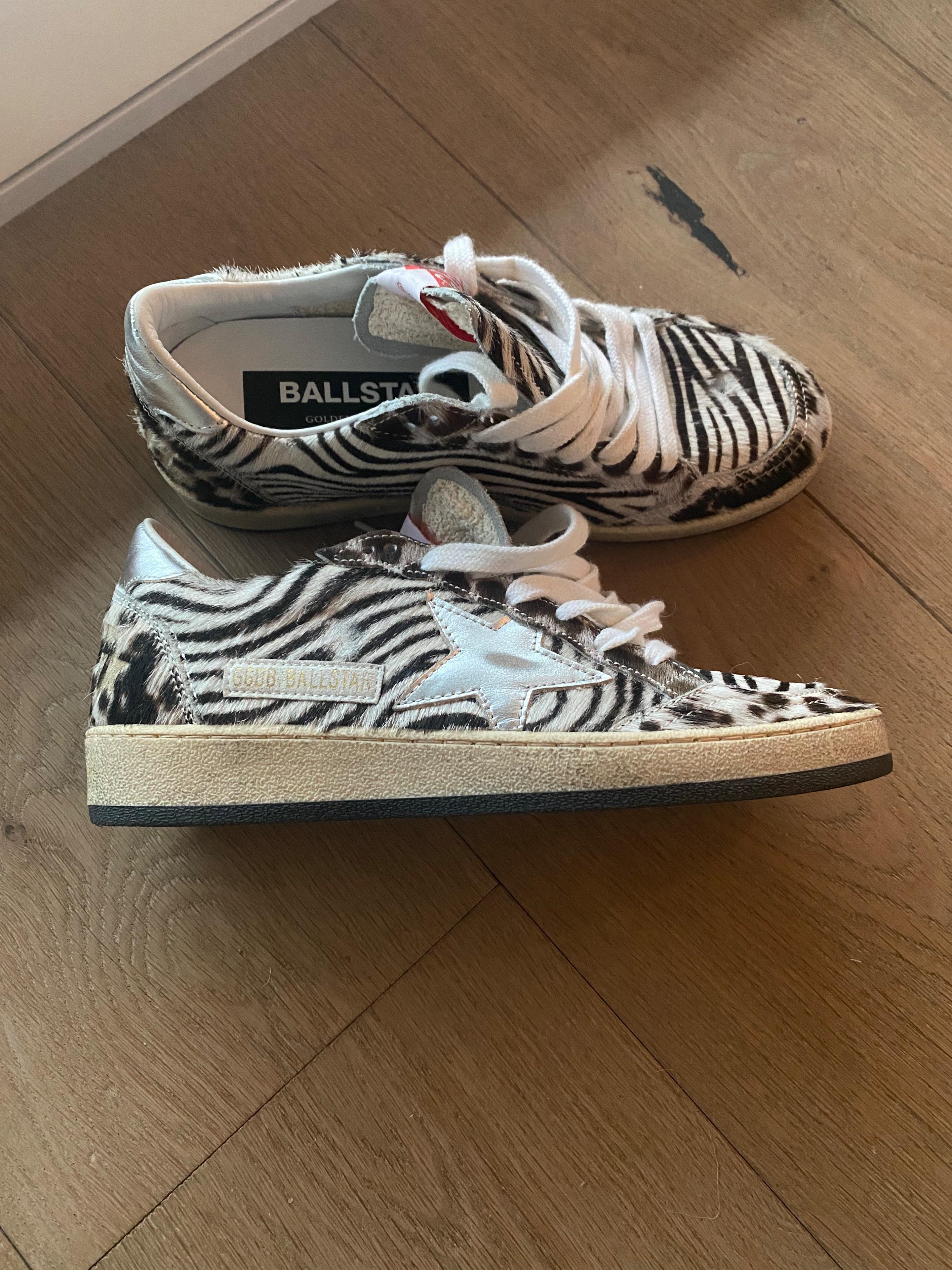 Ballstar Zebra Print Trainers