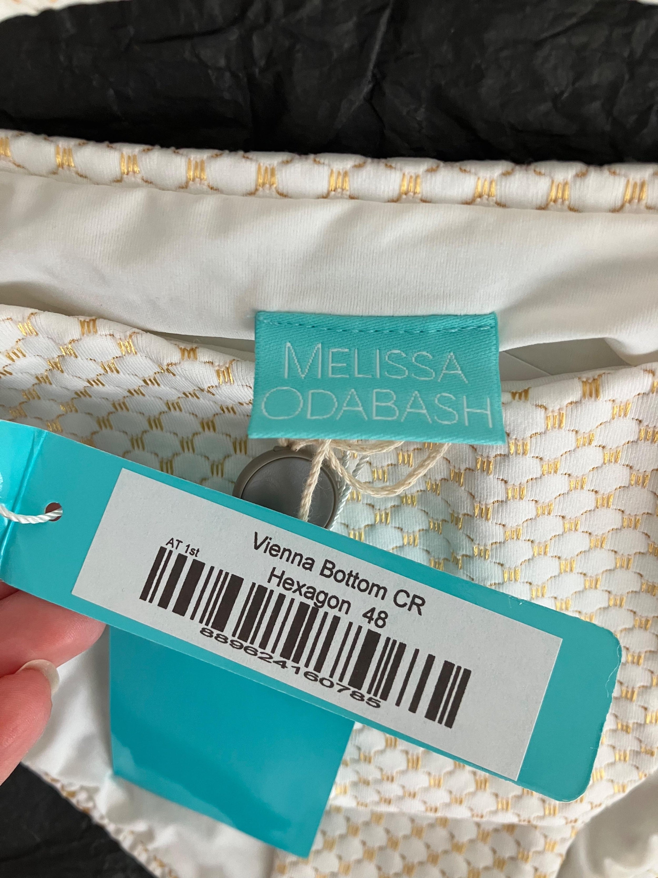 Melissa Odabash Vienna Gold Jacquard Bikini