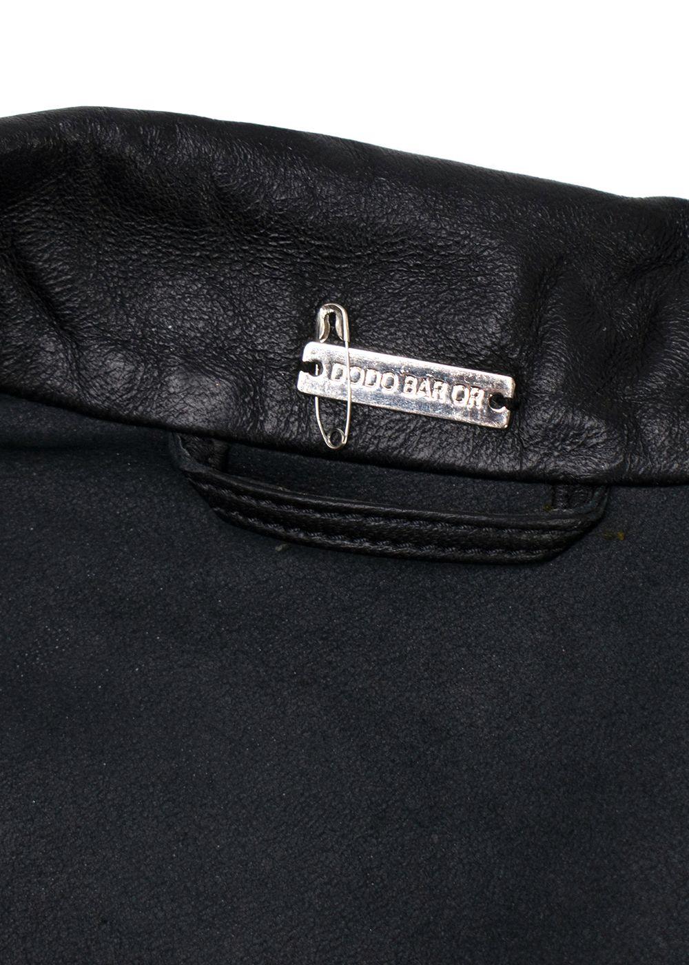 Dodo Bar Or Black Leather Barbara Belted Jumpsuit