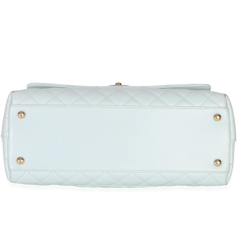 Chanel  Quilted Caviar Medium Coco Top Handle Handbag