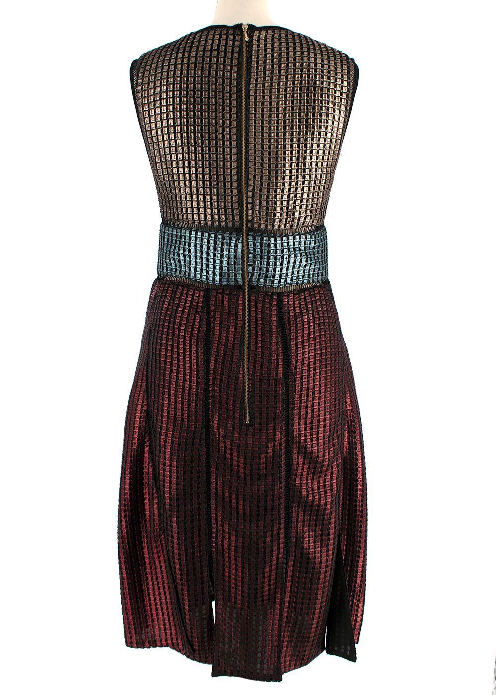 House of Holland Tricolour Mosaic Dress