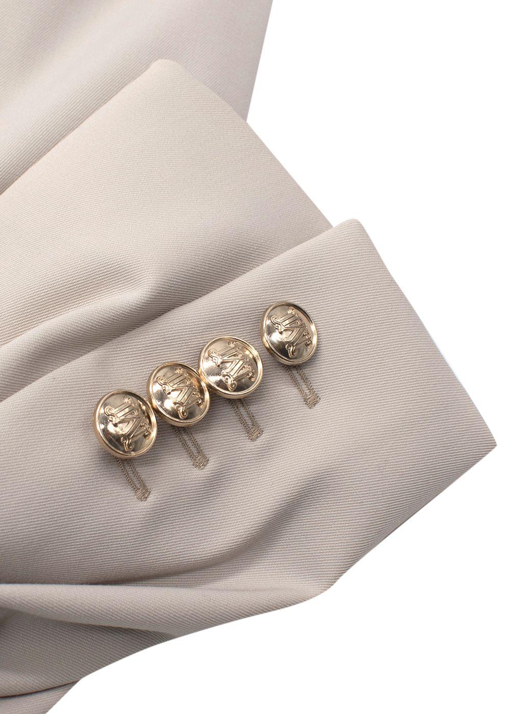 MaxMara Stone 'Reale' Double-Breasted Blazer