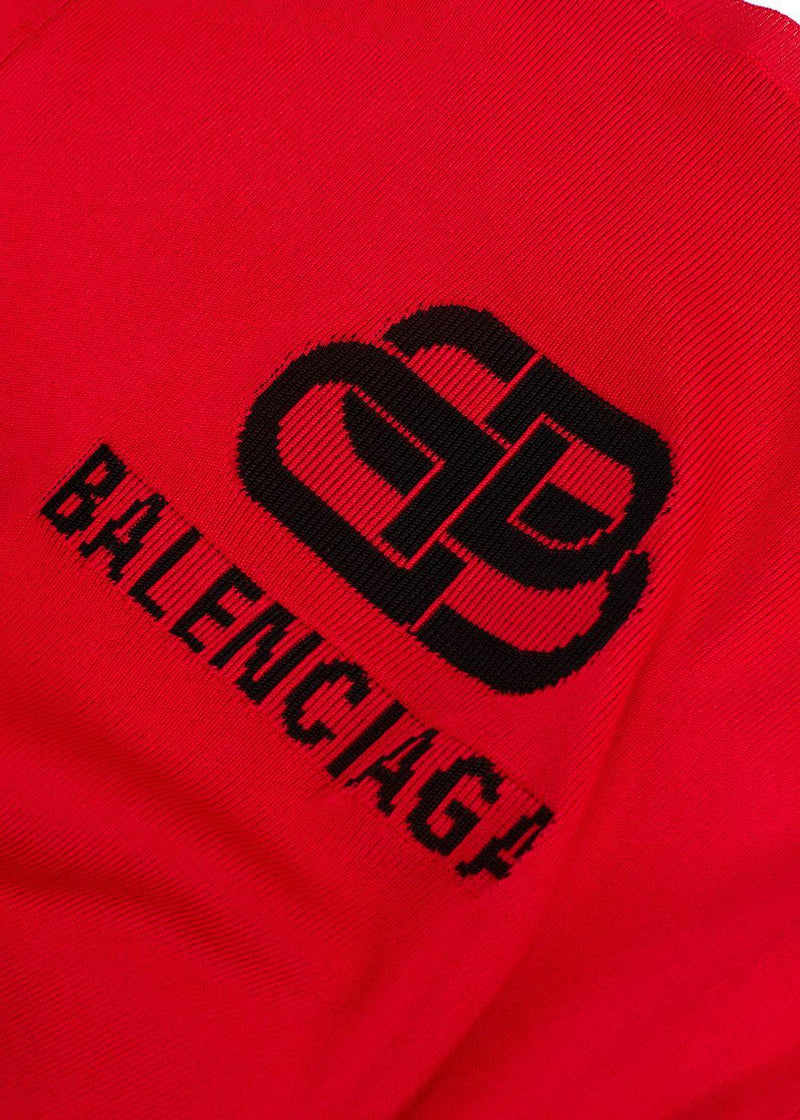 Balenciaga Crewneck Fine Knit Logo Jumper