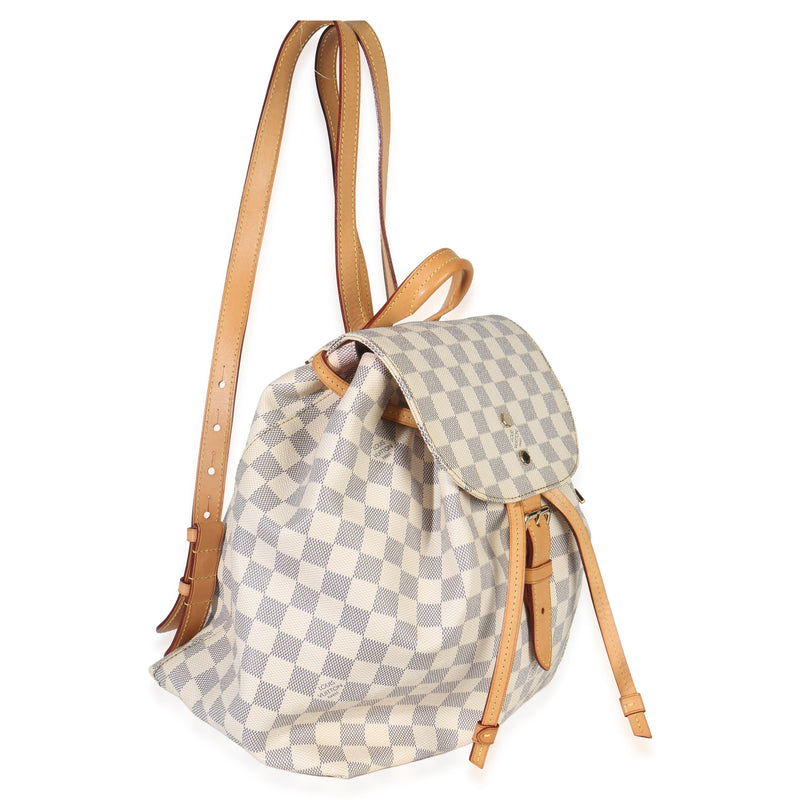 Louis Vuitton Backpack Damier Azur Canvas Sperone MM
