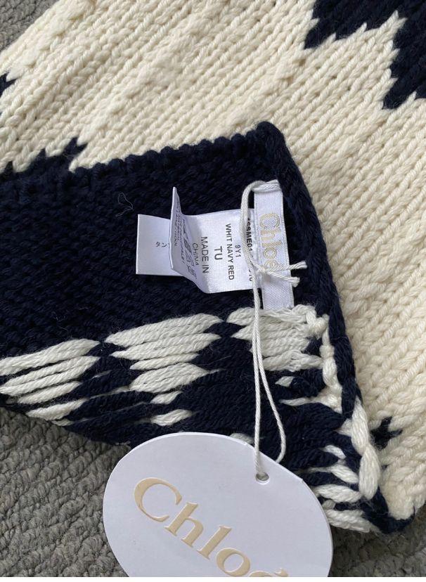 Chloe Tricolour Wool Scarf