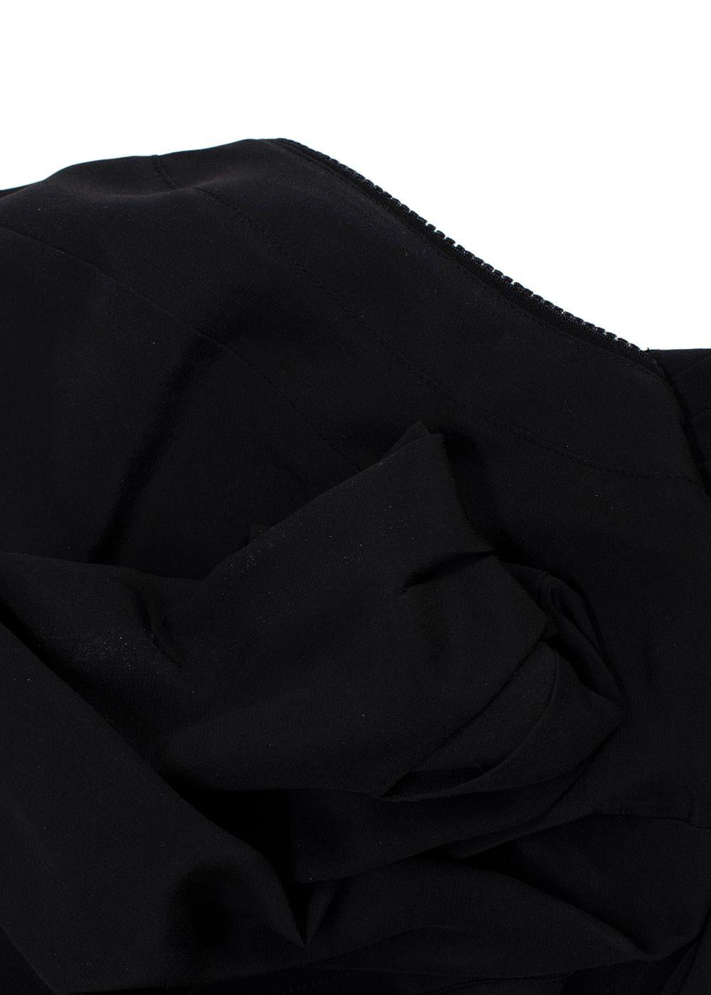 Balenciaga Silk Black Button Blouse