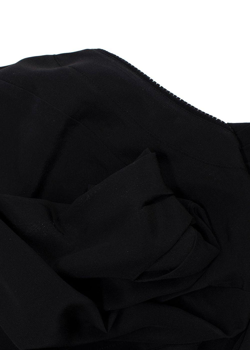 Balenciaga Silk Black Button Blouse
