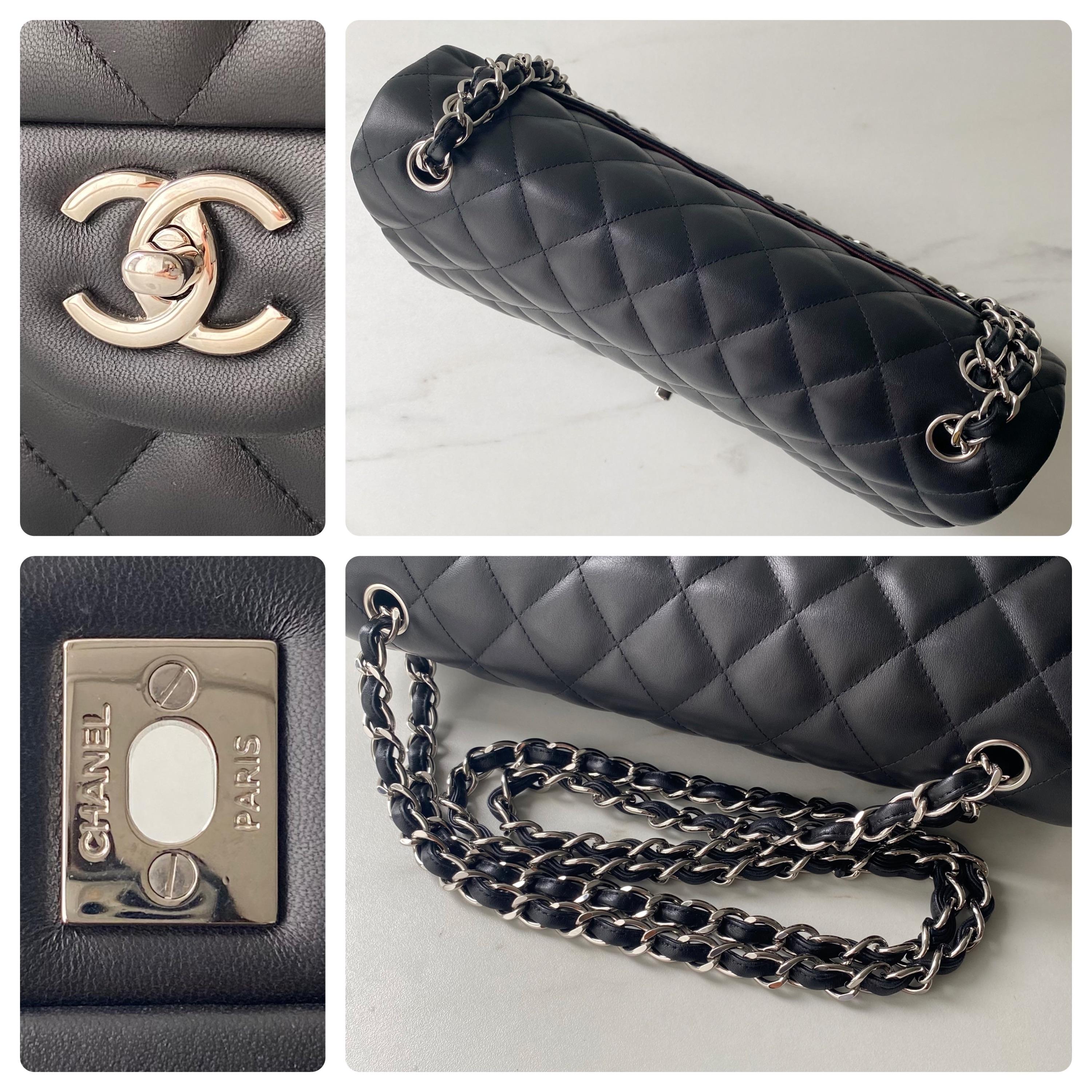 Quilted Lambskin Classic Jumbo Double Flap