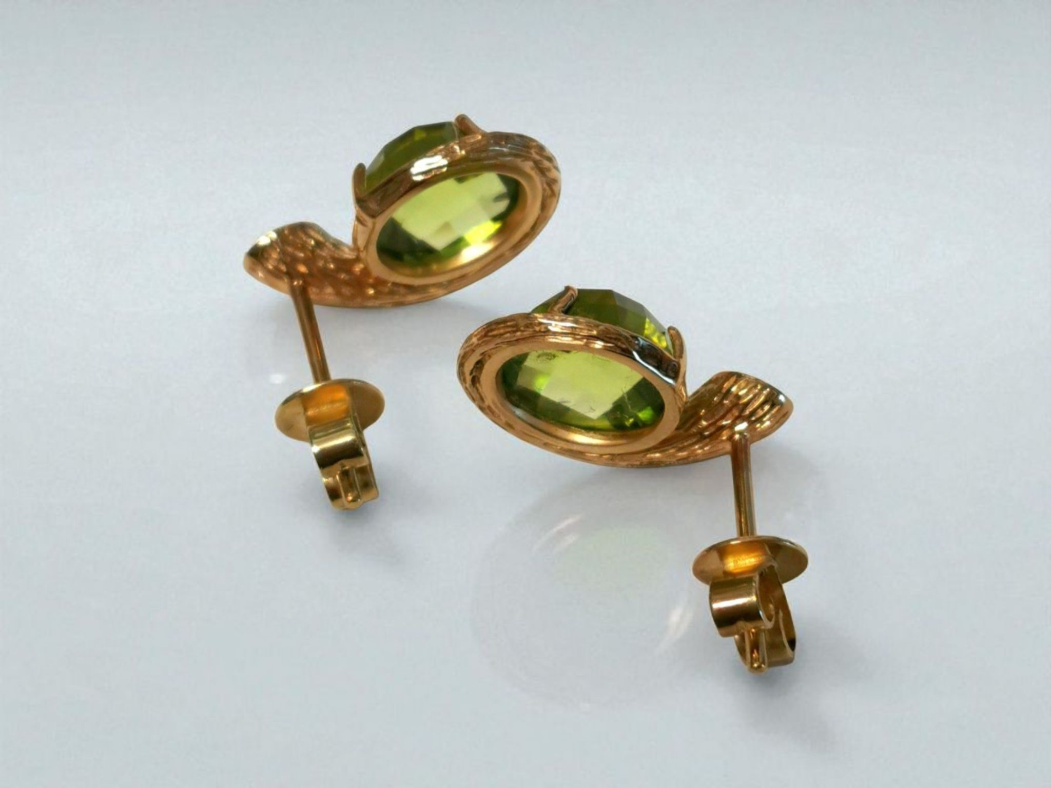 Fei Liu Peridot And Diamond Earrings