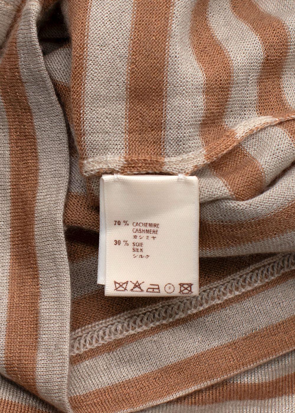Louis Vuitton Brown Cashmere and Silk Blend Scoop Neck Vest