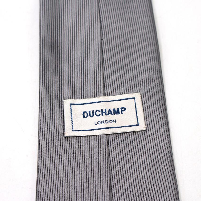 Duchamp Silver Silk Embellished Tie