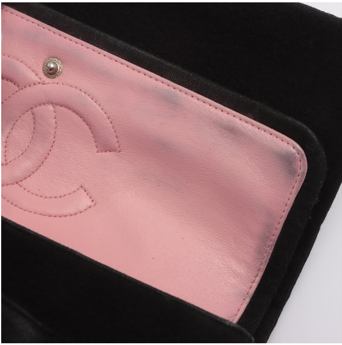 Chanel Timeless Quilted Black Fabric Bag