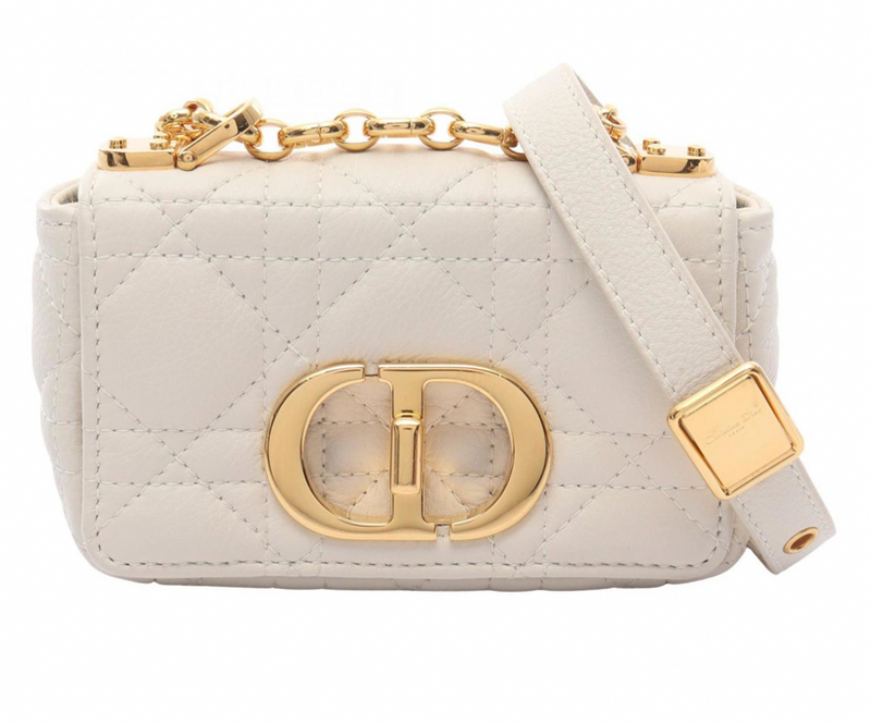 Dior 2010 30 Montaigne Cream Shoulder bag with Gold Hardware