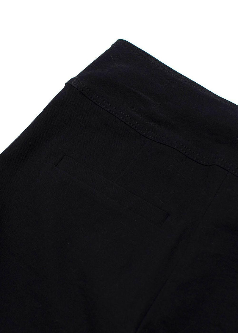 Isabel Marant Black Cotton Blend Slim Trousers