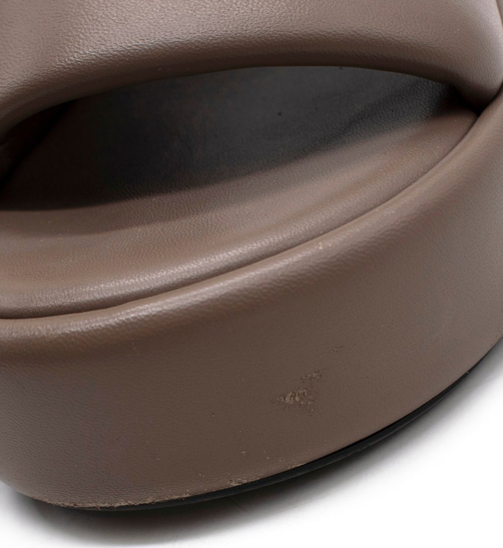 Balenciaga Mouse Brown Platform Slides