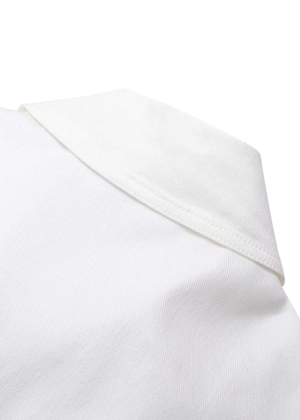 Dior White Denim Zip Shirt and Jorts Set