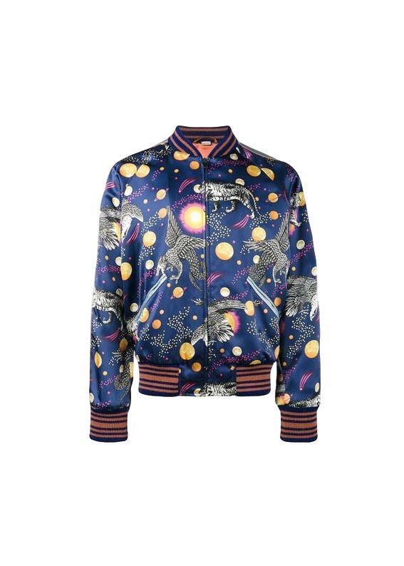 Gucci Space Animals print bomber jacket